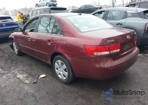 2008 Hyundai Sonata Gls z USA, uszkodzony, nr VIN 5NPET46C08H339586